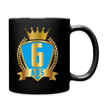 6ANS BLEU - Mug uni - noir - Droite
