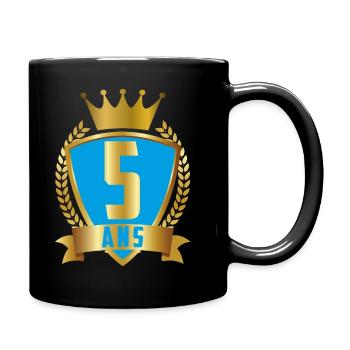 5ANS BLEU - Mug uni - noir - Droite