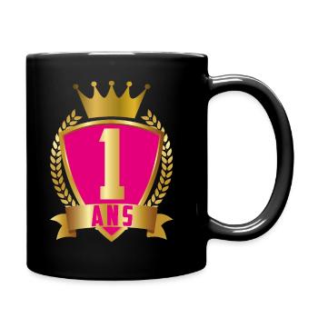 1 ANS ROSE - Mug uni - noir - Droite