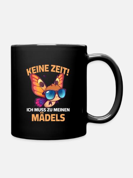 Butterfly Garden Sayings Sunglasses Gardener - Full Colour Mug - black