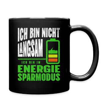 Je ne suis pas LENT, je suis en FAIBLE PUISSANCE - Mug uni - noir - Droite