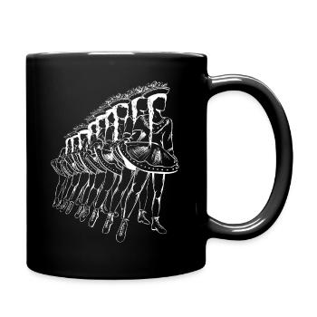 Tanzgarde | Gardereihe | weiß - Tasse einfarbig - Schwarz - Rechts