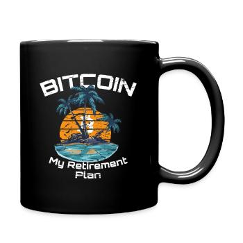Bitcoin my Retirement Plan - Full Colour Mug - black - Right