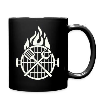 grill_grillzange- - Mug uni - noir - Droite