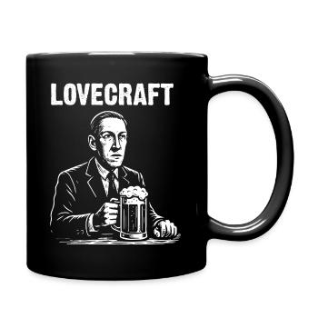 Illustration de bière rétro inspirée de Lovecraft - Mug uni - noir - Droite