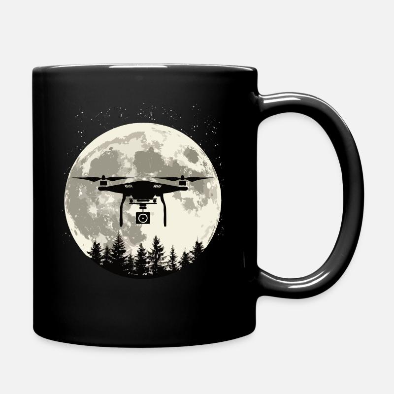 Drone Pleine Lune - Mug uni - noir