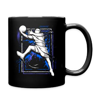 Basketballer - Basketball - Basketballspieler - Tasse einfarbig - Schwarz - Rechts