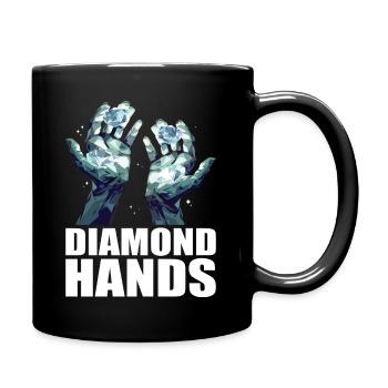 Commerce de mains de diamants - Mug uni - noir - Droite