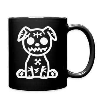 hund_zombie- - Mug uni - noir - Droite