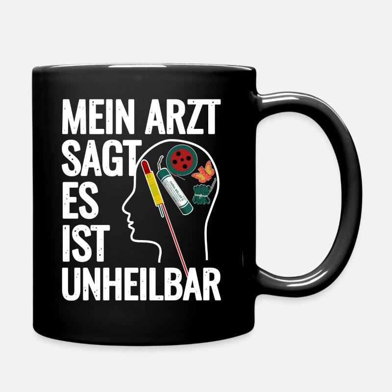 Feuerwerk Im Kopf - Tasse einfarbig - Schwarz