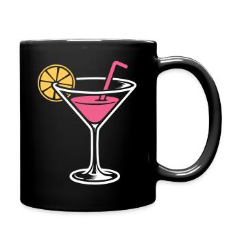 Cocktail Alcool Boisson mélangée Long drinks - Mug uni - noir - Droite