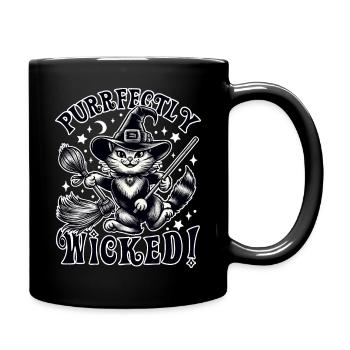 Witch Cat - Magie d’Halloween parfaitement méchante - Mug uni - noir - Droite
