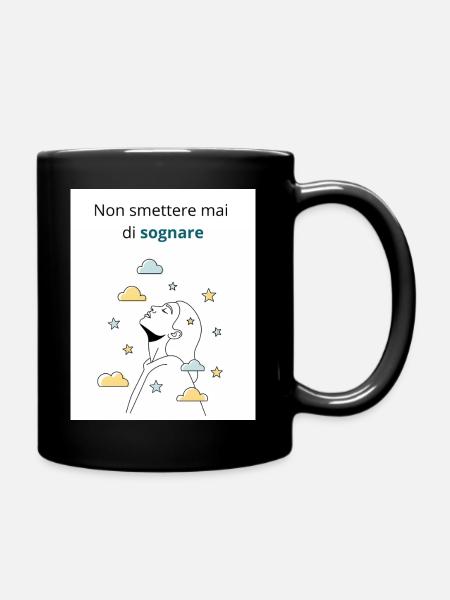N’arrêtez jamais de rêver - Mug uni - noir
