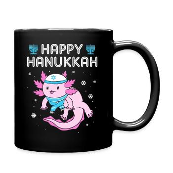 Hanukah Chanukkah Hanukkah - Tasse einfarbig - Schwarz - Rechts