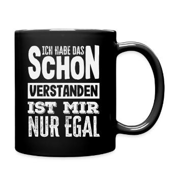 J’ai compris – je m’en fiche, sarcasme - Mug uni - noir - Droite