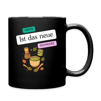 Matcha matchaliebe café vert noir boissons - Mug uni - noir - Droite
