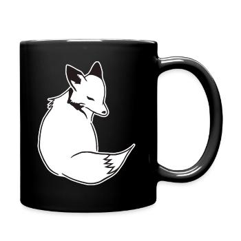 Fox Comic : intelligent, style Foxy & Manga - Mug uni - noir - Droite