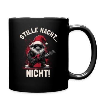 Le Père Noël joue de la guitare - Mug uni - noir - Droite