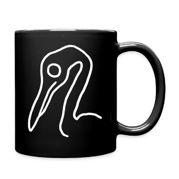 Bird - Vector - Full Colour Mug - black - Right