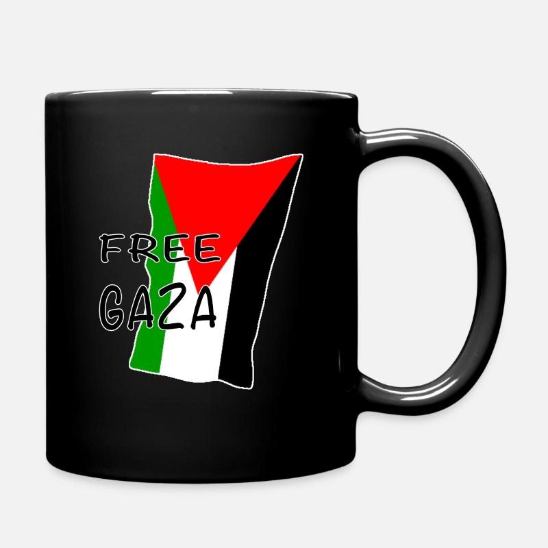 Motif du drapeau de Gaza libre - Mug uni - noir