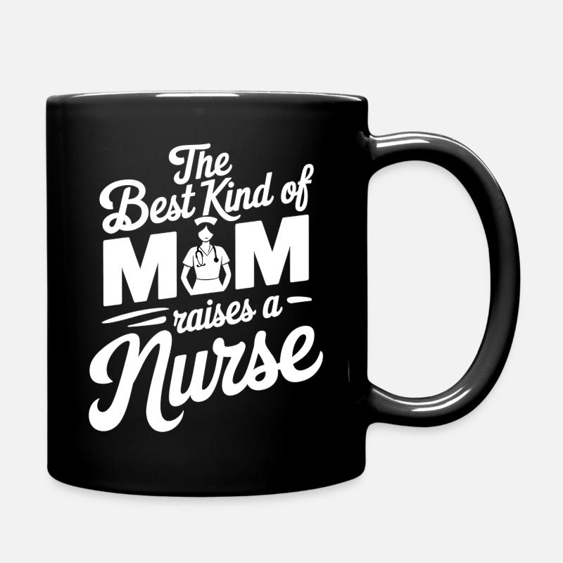 Le meilleur type de maman élève une infirmière - Mug uni - noir