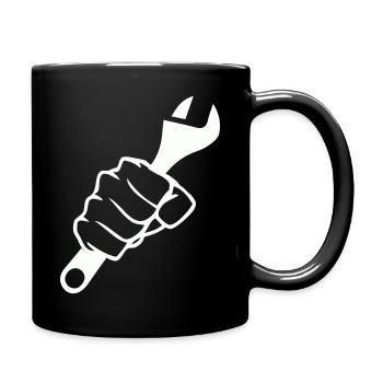 Force des poings et du tournevis - Mug uni - noir - Droite