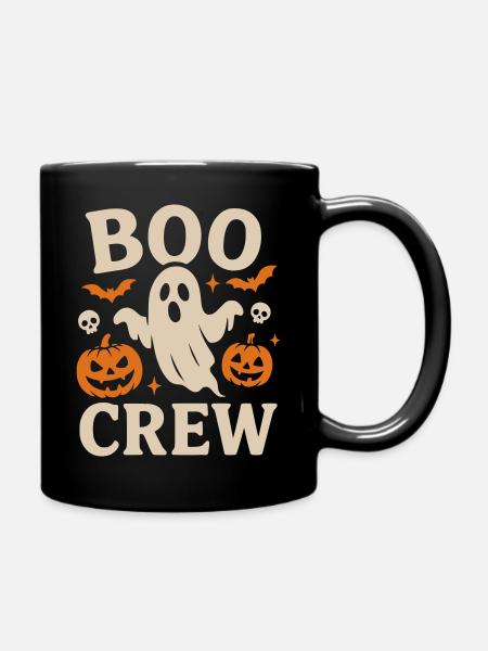 Boo Crew Halloween - Tasse einfarbig - Schwarz