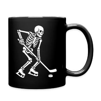 Le skeleton joue au hockey - Mug uni - noir - Droite