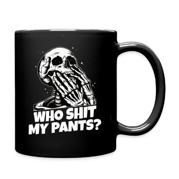 Qui m’a merdé ? - Mug uni - noir - Droite