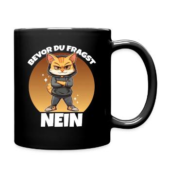 Bevor du fragst: Nein Dünnes Eis Kollege - Full Colour Mug - black - Right
