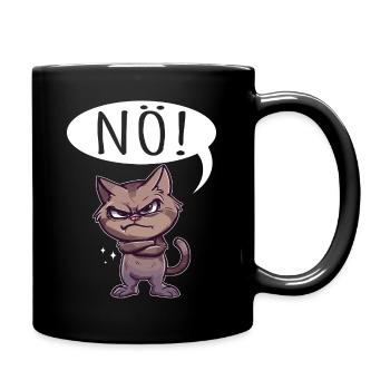 non facile non non chat chat drôle de dicton - Mug uni - noir - Droite