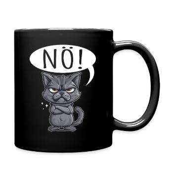 non facile non non chat chat drôle de dicton - Mug uni - noir - Droite