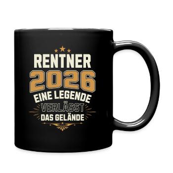 Pensioner 2026 Pension Pensioner Legend Retirement - Full Colour Mug - black - Right