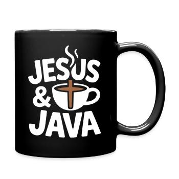 Jésus et le café pour les amateurs de café - Mug uni - noir - Droite