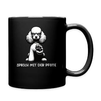 Parlez à la patte Caniche Caniche propriétaire Caniche Chien Caniche - Mug uni - noir - Droite