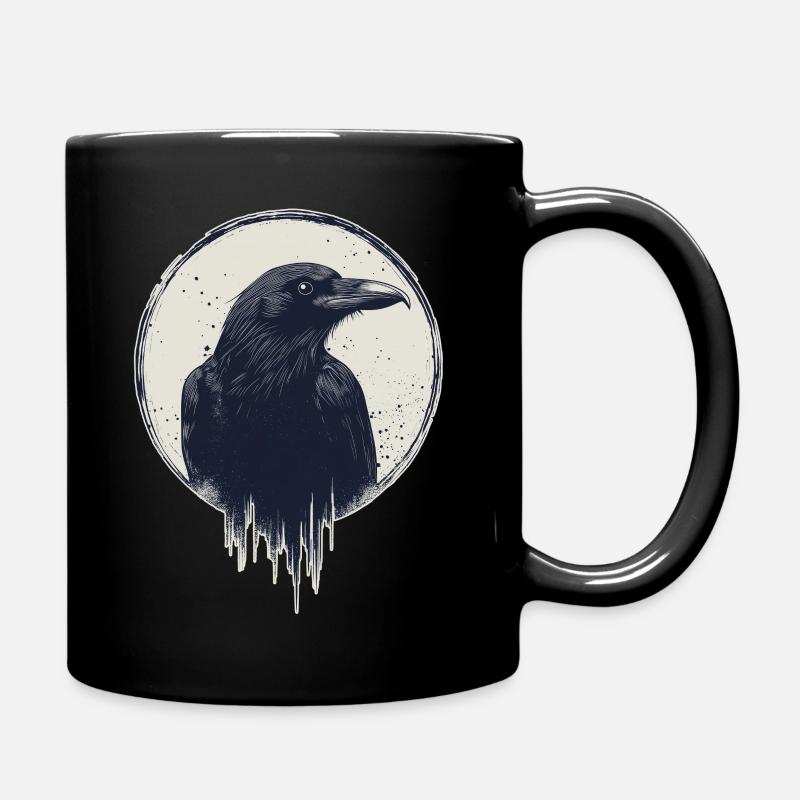 Rabe - Tasse einfarbig - Schwarz