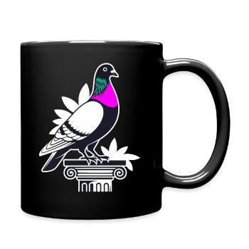 Pigeon mignon drôle cadeau pour pigeon chuchoteur - Mug uni - noir - Droite