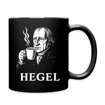 Hegel Coffee Portrait - Full Colour Mug - black - Right