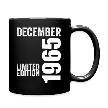 Cadeau Anniversaire Rétro - Décembre 1965 - Mug uni - noir - Droite