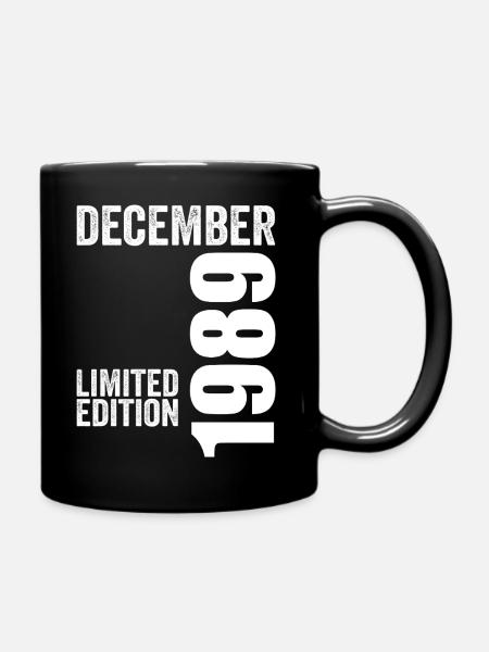 Cadeau Anniversaire Rétro - Décembre 1989 - Mug uni - noir