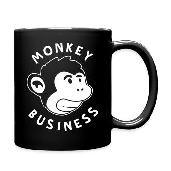 Monkey Business – Monkey Strong Graffiti Jungle - Full Colour Mug - black - Right