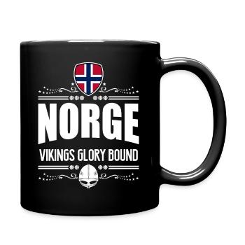 NORVÈGE - NORGE VIKINGS GLORY - Mug uni - noir - Droite