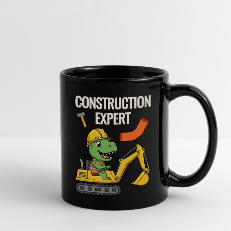 Construction worker Dino Full Colour Mug