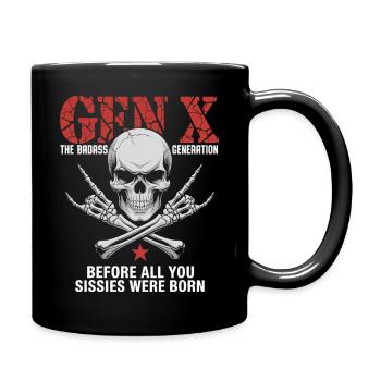 Gen X : La Génération Badass Crossbones - Mug uni - noir - Droite