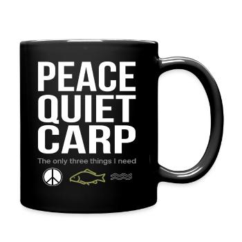 Paix, Tranquillité, Carpe, Pêche, Plaisir - Mug uni - noir - Droite