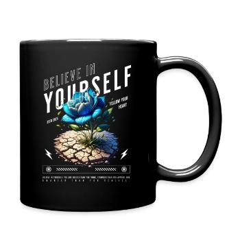 Believe in Yourself Blossom - Full Colour Mug - black - Right