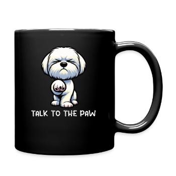 Talk to the Paw Malteser Maltese Owners Maltese - Full Colour Mug - black - Right
