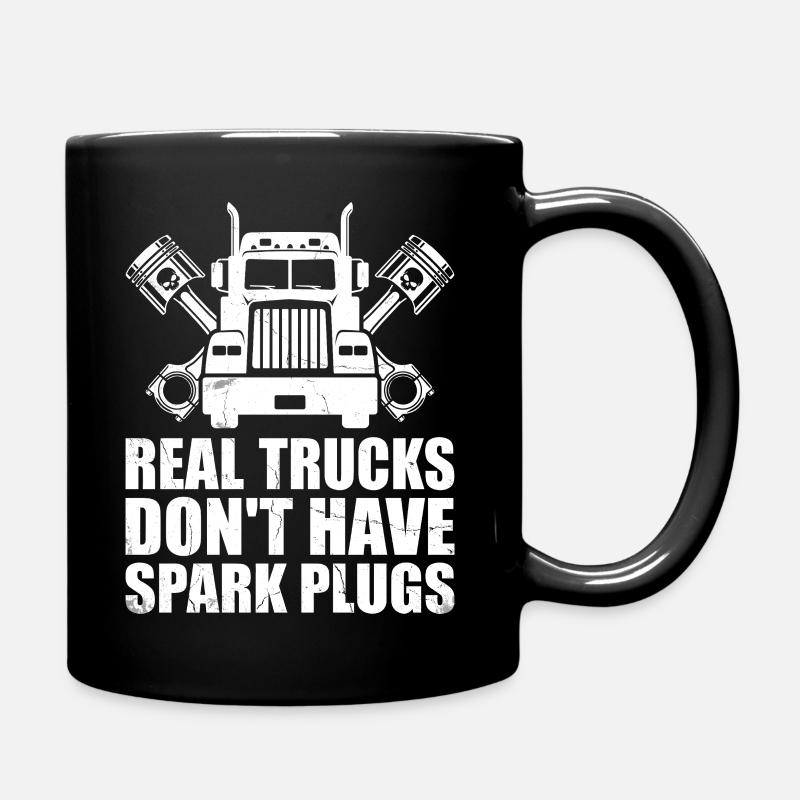 Funny Trucks Mécanicien Diesel Routier - Mug uni - noir