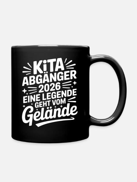 Kita Abgänger 2026 Eine Legende geht vom Gelände - Tasse einfarbig - Schwarz