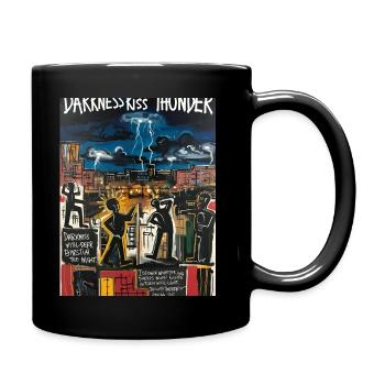 Urban Storm: Nachtsilhouetten - Tasse einfarbig - Schwarz - Rechts